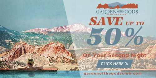 save up to 50%25 on your second night at Garden of the Gods